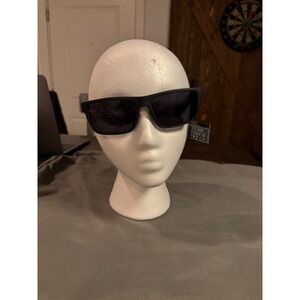 Classic Eyewear Matte Black Rectangular Sunglasses UV400 Protection NWT